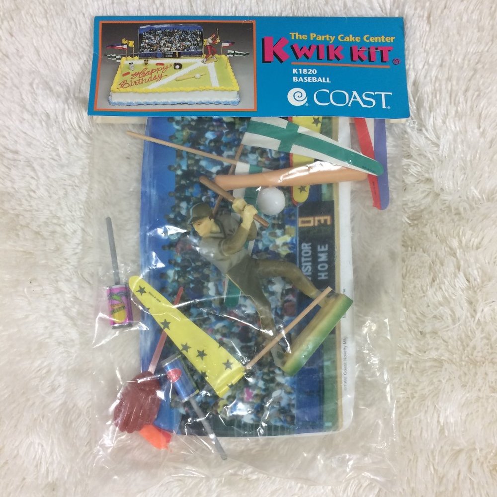 Coast Baseball The Party Cake Center Kwik Kit BNWT